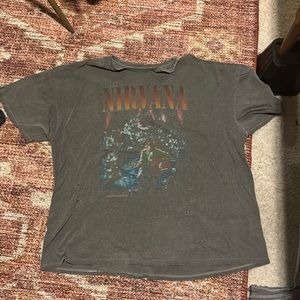 Nirvana off the shoulder tshirt
